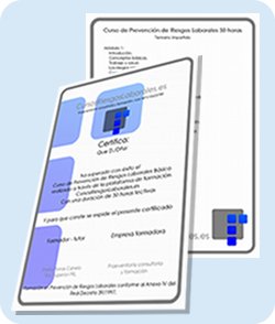 Certificado prevencion riesgos laborales